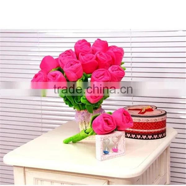 Creative Home Decor Wall Decor Mini Plastic Flower Bonsai Plants Artificial Flower Wedding Decoration photo-2
