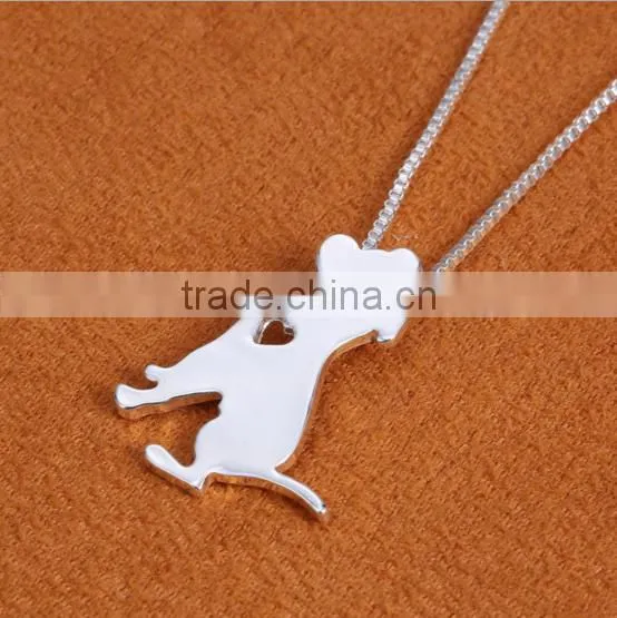 Fashion Couple Animal Pendant Necklace Colors Enamel Couple Cat Pendant Necklace for Valentine's Gifts photo-6
