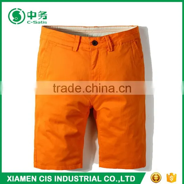 Fashion Style Multi Color 100 Cotton Summer Slim Fit Mens Chino Shorts photo-4