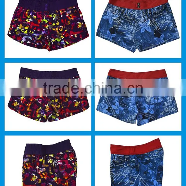 Fashion Side Pockets Denim Printed Board Shorts Denim Dye Shorts photo-4