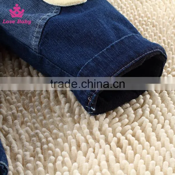 Kids Sling Denim Pants Cartoon Vest Children Trousers Fit 1-2-3T Baby Unisex photo-2