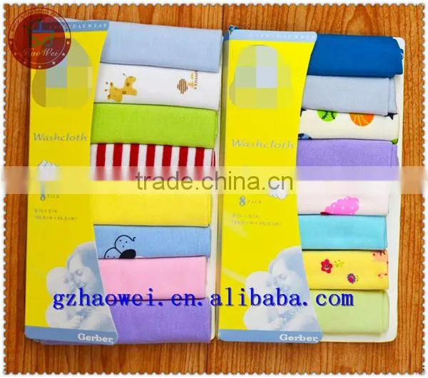 High Quality 100% Cotton Wash Muslin Newborn Wash Cloth Hankerchief Face Towel