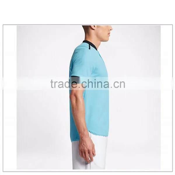 Factory Wholesale Sport T-shirt Dry Fit T-shirt Hot Sale Contrast Stitching T-shirt photo-2