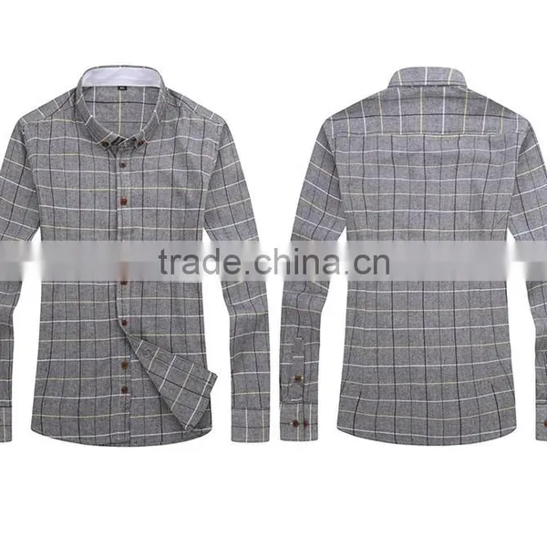 Business Casual Plaid Shirt Wash-and-wear Cotton of Cultivate One's Morality Men Long Sleeve Shirt Male Tide photo-4