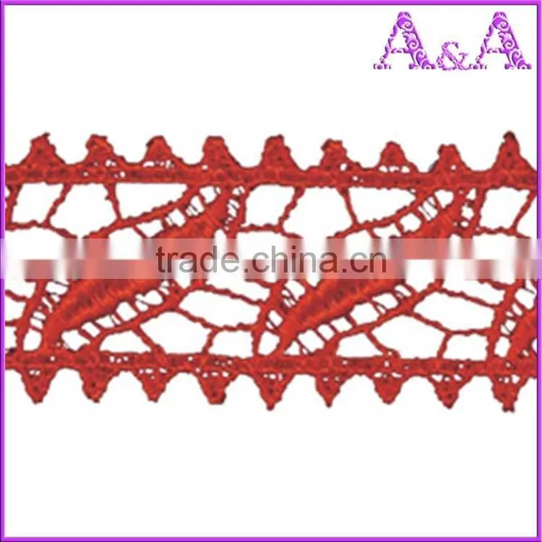 Pretty Ladies Embroidery Cotton Flower Lace Trim Black Lace photo-5