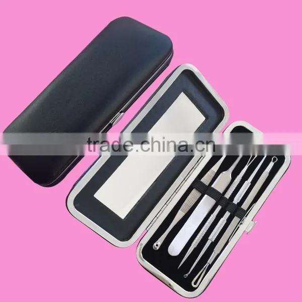Curved Acne Clip Tweezer Extractor Needle Blackhead Comedones Whitehead Remover photo-4