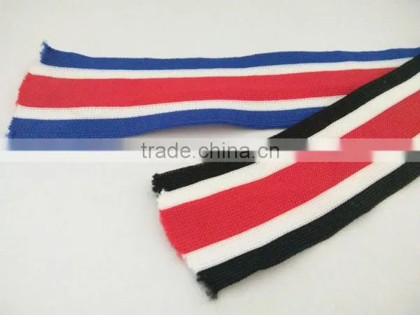Hot Sale Three Colors Strip Ribbon Colorful Knitted Nylon Band photo-4
