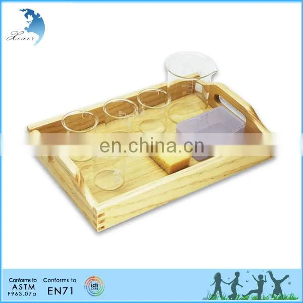 Chinese Supplies Hard Wood Gardon Montessori Materials for Kids Touch Real Life photo-2