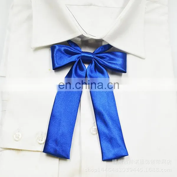 Black Silk Self Tie Bow Tie for Girls photo-3