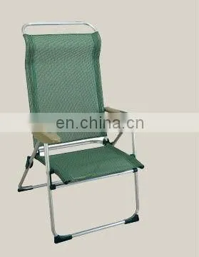 Factory Directly Sell New 7-position High Back Folding Beach Chair