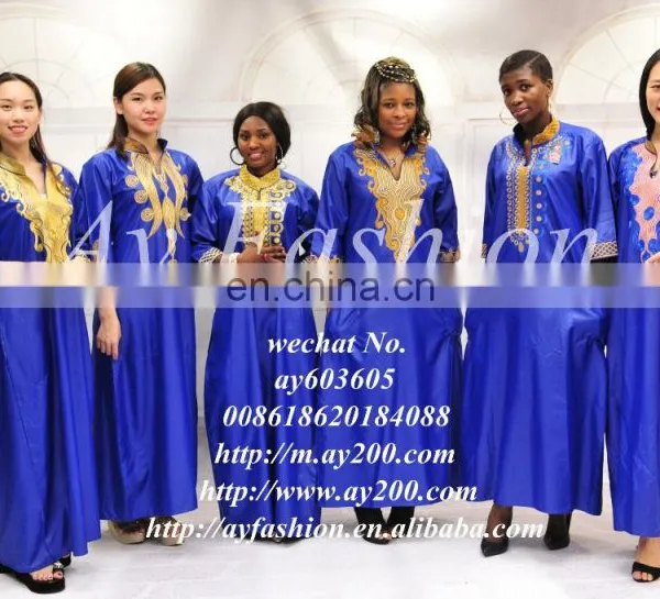Guangzhou Women Garment Factory African Bazin Embroidery Design Dress photo-5