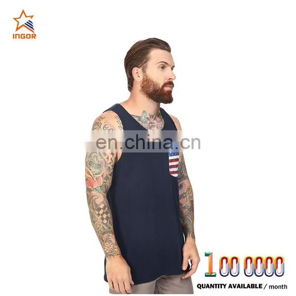Silk Screen Printing Activewear Beach Mesh Tank Top Men photo-4