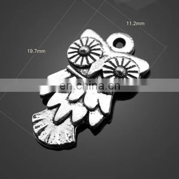 Wholesale Animal Owl Shape Pendant Alloy Pendant Jewelry Accessories photo-3