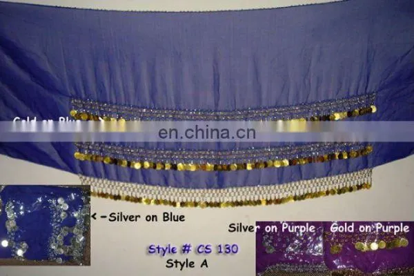 BELLY DANCE COIN HIP SCARF