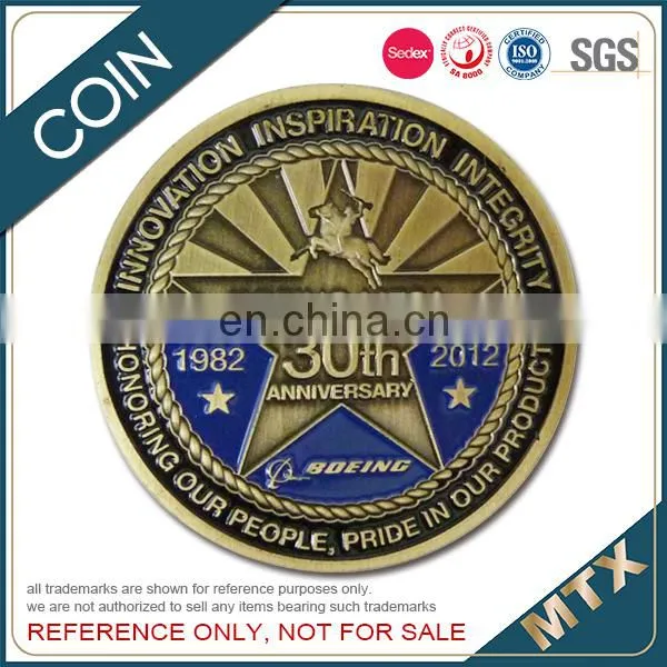 Stamping Enamel Infilled Souvenir Coin With Diamond Cut Edge Supplier photo-2