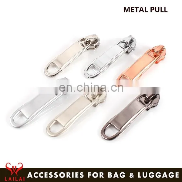 Fashion Zinc Alloy Material Metal Zipper Puller With Slider Use in Bag/handbag/luggage photo-2