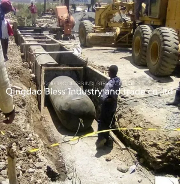 Rectangle Pneumatic Tubular Formwork for Box Culvert Casting In-situ,beam Construction, Pipe Construction photo-2