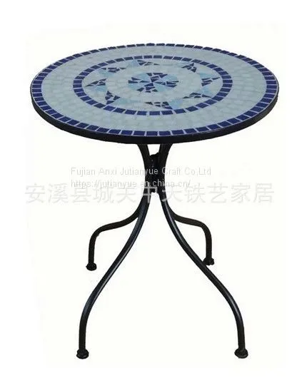 Outdoor Mosaic With Metal Table photo-2