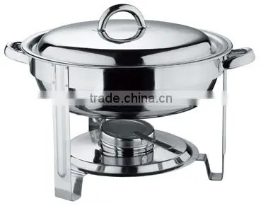 Hot Sale Stainless Steel Restaurant Round Roll Top Buffet Chafer photo-2