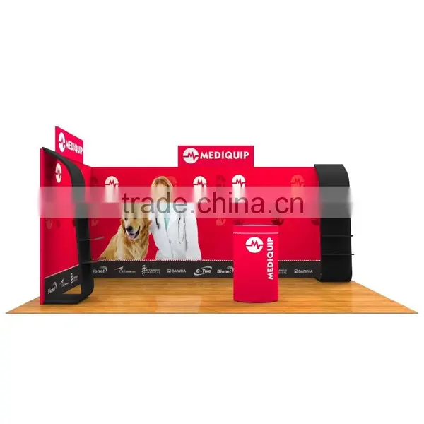 Portable Folding Backdrop Tension Fabric Display for Trade Show Booth