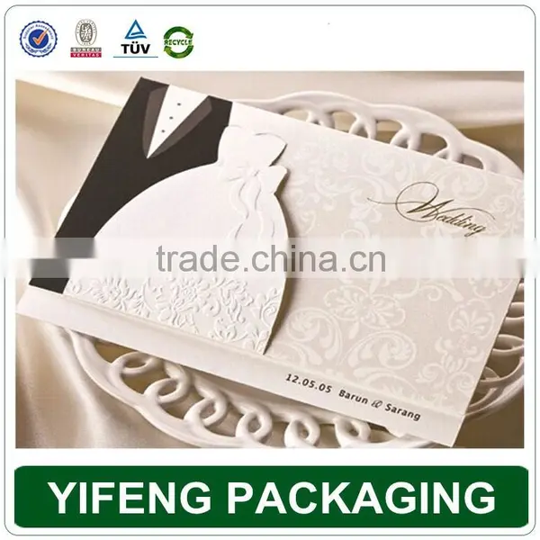 Fancy Handmade Laser Cut Red Chinese Wedding Invitation Card photo-6