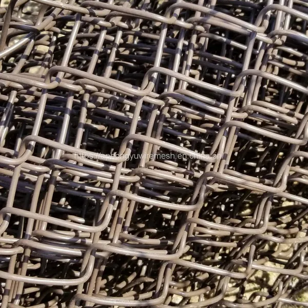 Black Chain-link Fencing Chinese Factory Chain Link Mesh Wire Yard Fence Playground Tennis School Back Yard Fence Security Military Fence photo-3