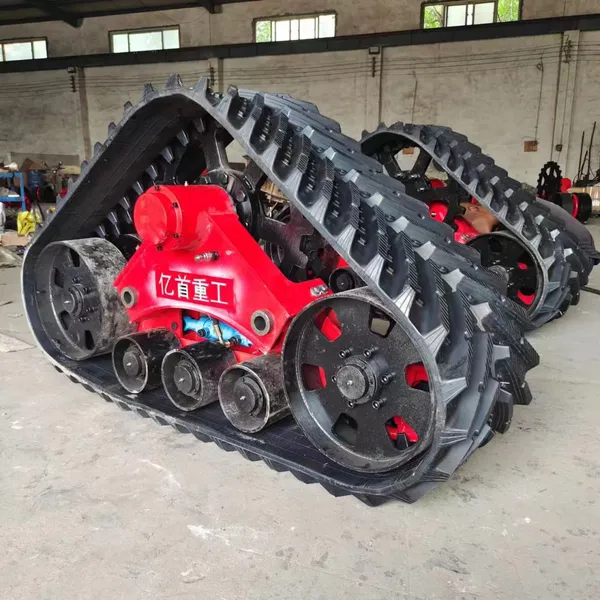 Converting a Harvester Into a Triangular Half Track Anti Sinking Vehicle is Also Useful photo-3