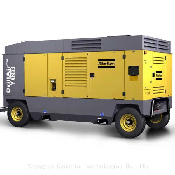 Atlas Copco Diesel Portable Air Compressor Y1300 in Stock photo-2