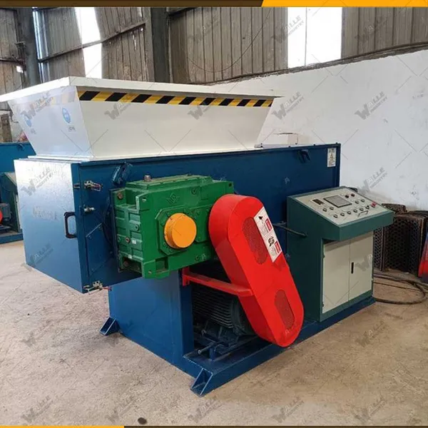 Plastic, Paper, Wood, Fiber, Rubber, Household Waste Shredder High Speed Single Shaft Shredder