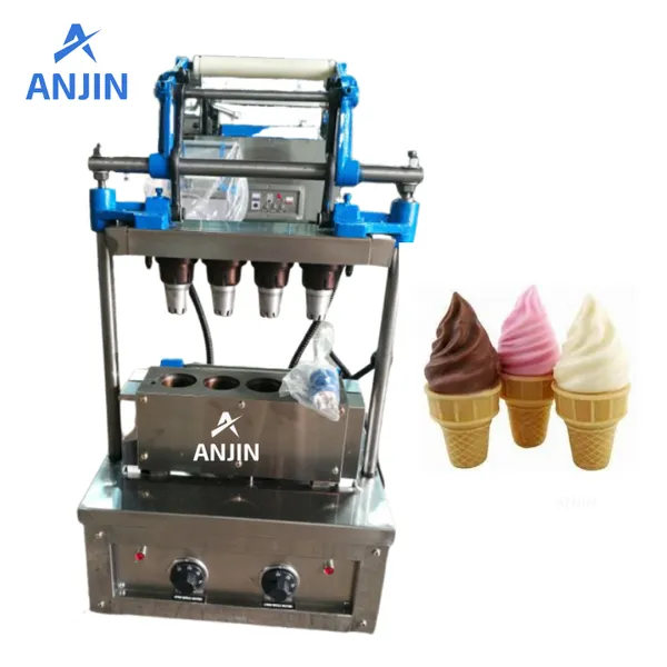 Semi-Automatic Torch Wafer Cone Making Machine Ice Cream Wafer Cup Making Machine (AJ-WH4) photo-2