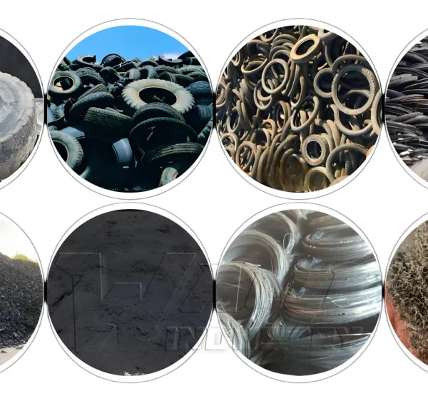 Tyre Tire Rubber Recycling Plant Tyre Tire Pyrolysis Plant Waste Tyre Recycling Plant