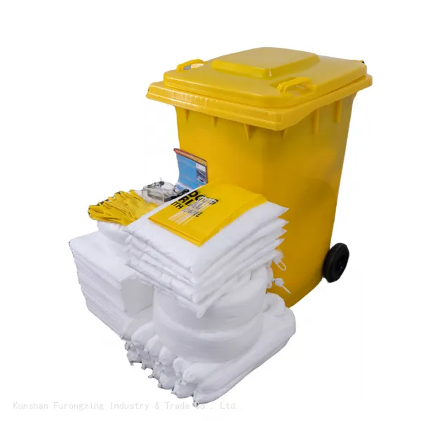 240 Litre Wheeled Bin Oil Spill Kit For Industrial And River Oil Leakage