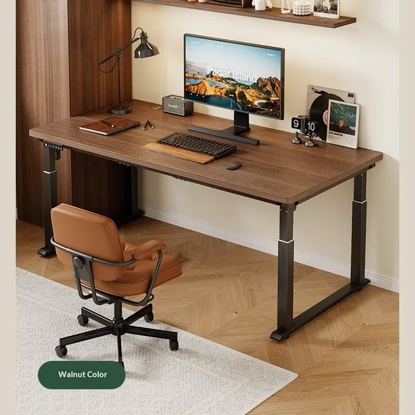 High Quality Raisable Computer Auto Lift Electric Corner Motorised Sit Stand Desk photo-2