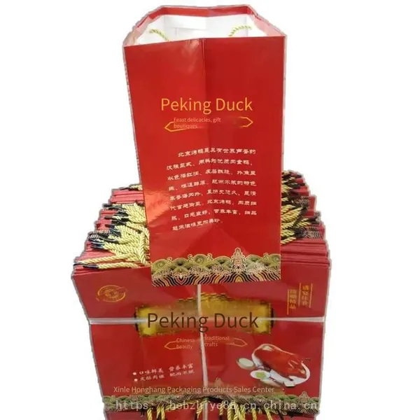 Beijing Roast Duck Handheld Gift Box Bag, Roast Duck Gift Bag, Fruitwood Roast Duck Kraft Paper Bag