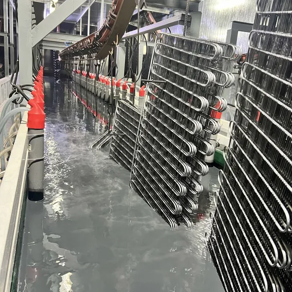 Full Automatic Electrophoretic Coating Line Water Pump Surface Electrocoating Production Line