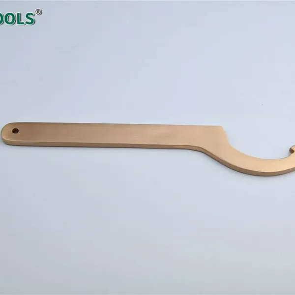Non-Sparking Hook Spanner Wrench Beryllium Copper 575g Weight Max Opening 130mm