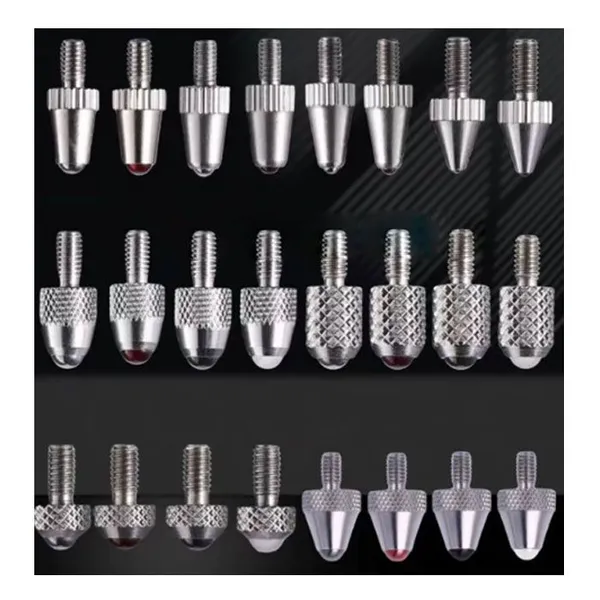 M2.5 Dial Indicator Contact Points Ruby / Tungsten Steel / Ceramic Ball Measuring Tips for Mitutoyo Digital Dial Gauge Micrometer Accessories