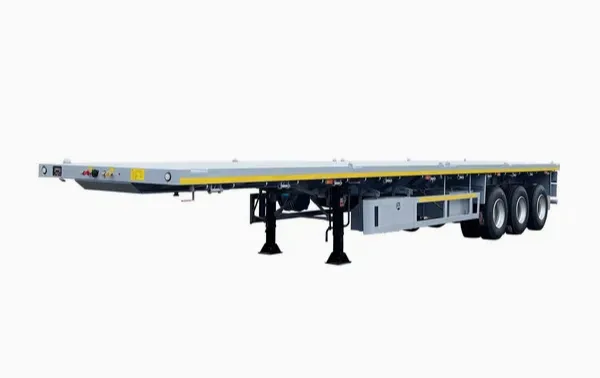 3 Axle 40ft Flatbed Semi Trailer Heavy Duty photo-3