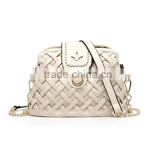 Fashion Weave Retro Shoulder Bag Cross Body Handbag Messenger Woman Hand Bag photo-3