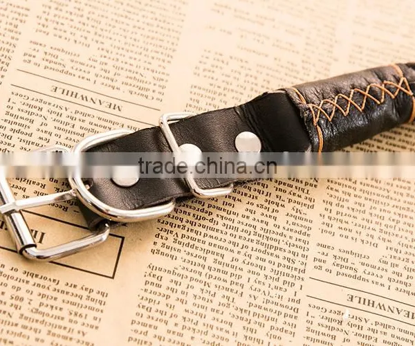 SImple Design Personalized Leather Dog Collar photo-2