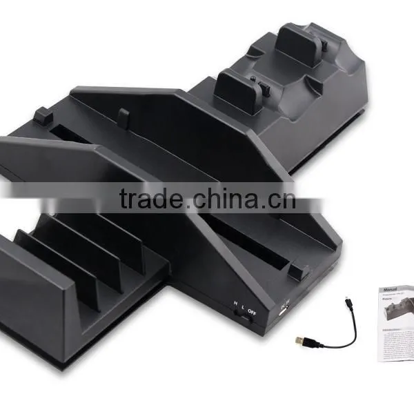 For PS4 Gamers Disk Tower and Dual Charger Dock With Cooling Fan photo-4
