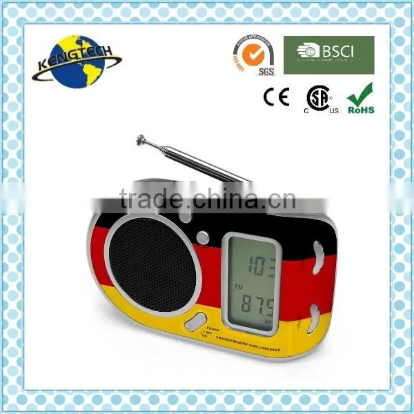 Portable AM/FM/SW1-7 9 Band LCD Alarm Clock Radio photo-5