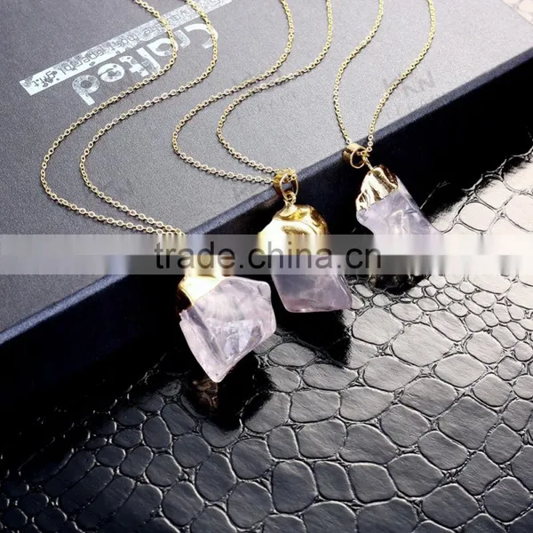 Fashion White Natural Crystal Pendant Necklace Quality Choice photo-3