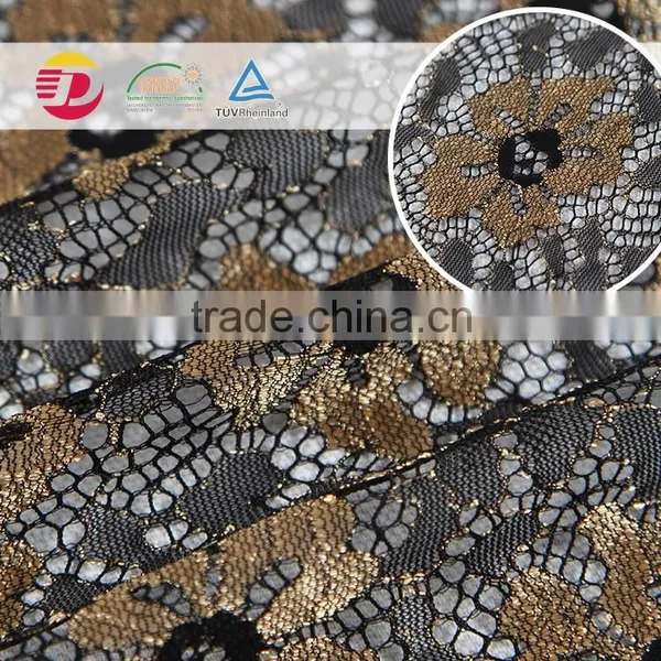 Wholesale in Stock Lace and Embroidery Samples French Net Lace Fabric for Garment photo-4