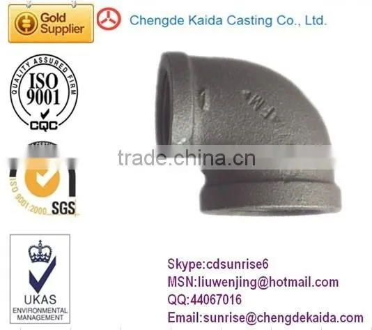 NPT Thread China Factory Malleable Iron Pipe Fittings UL/FM photo-5