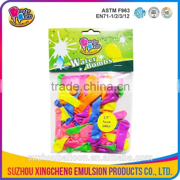 2.5 Inch--3.0inch Neon Color and Standard Color Water Balloon photo-3