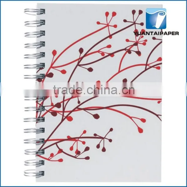 School Spiral Notebook With Hard Printed Paper Cover