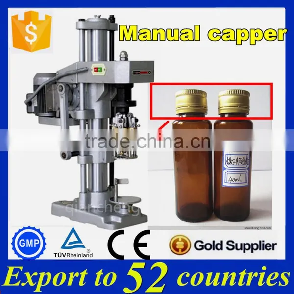 Easy operation glass bottle capping machine,capping machine for syrup bottles