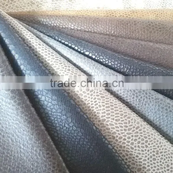 Hot Stamping Sofa Fabric/ Upholstery Fabric/ Snake Polyester Suede