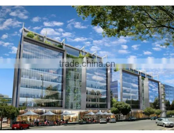 Guangzhou Glass Curtain Wall Double Insulating Glass Powder Coated Aluminium Frameless photo-2